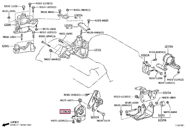 1236131160 Toyota Engine mount