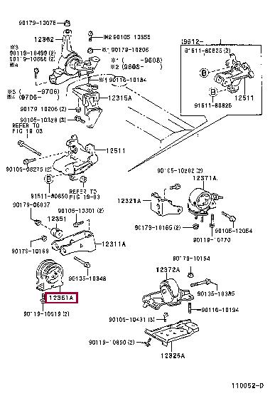 1236174400 Toyota Engine mount