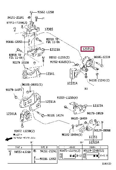 1237128250 Toyota Engine mount