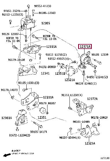 1237128260 Toyota Engine mount