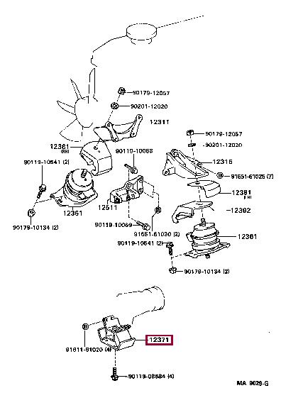 1237135070 Toyota Engine mount