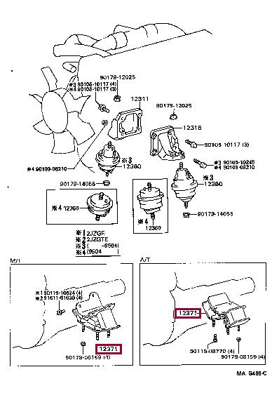 1237146110 Toyota Engine mount