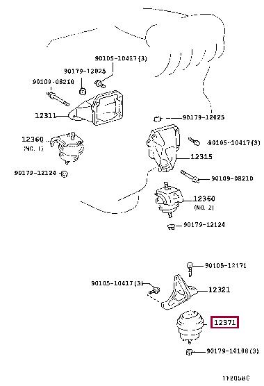 1237146240 Toyota Engine mount