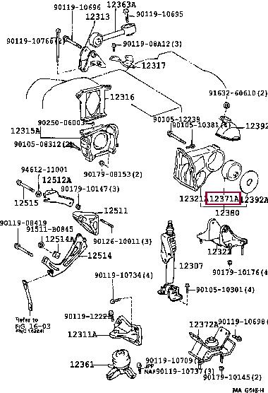 1237162060 Toyota Engine mount