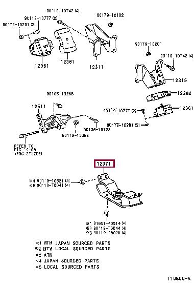 1237175050 Toyota Engine mount