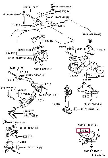 1237220040 Toyota Engine mount