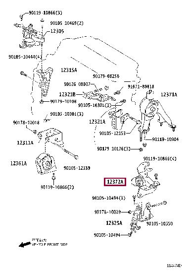 1237221230 Toyota Engine mount