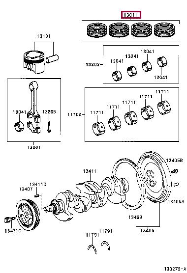 1301121120 Toyota Piston ring