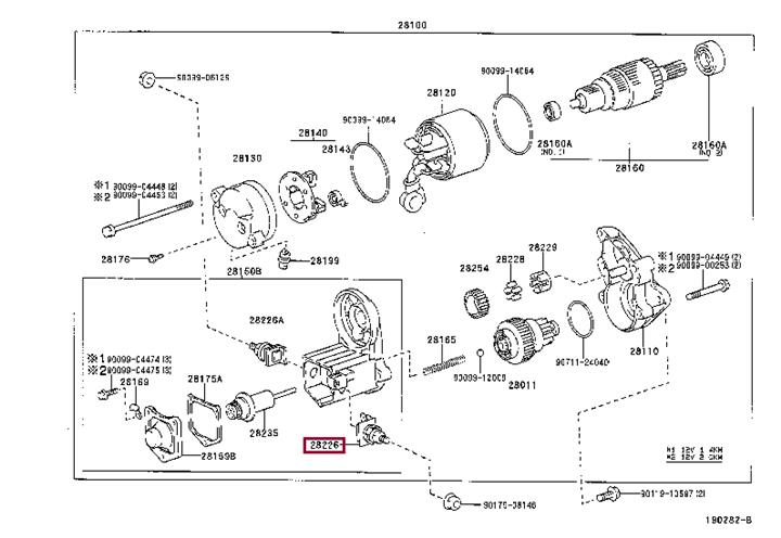 2822650052 Toyota Starter bushing
