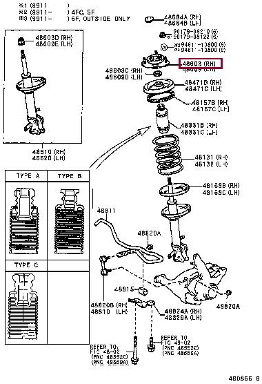 Buy Toyota 48609-12330 at a low price in United Arab Emirates!