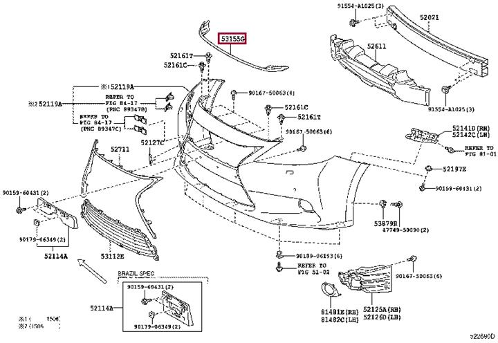 Buy Toyota 53155-33050 at a low price in United Arab Emirates!