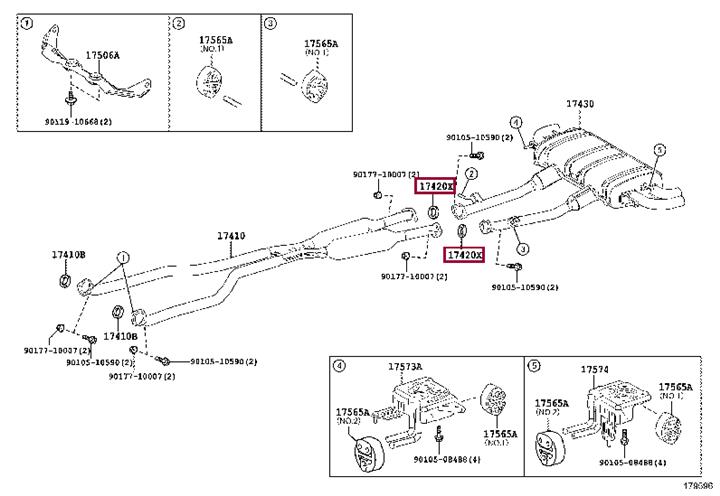 Exhaust pipe gasket Toyota Land Cruiser: 9091706083 Toyota Exhaust pipe gasket
