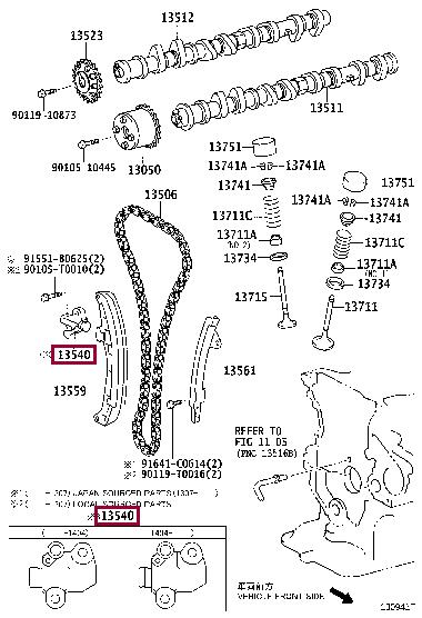 Toyota 13540-0M020 Auto part 135400M020 135400M020 Toyota Auto part