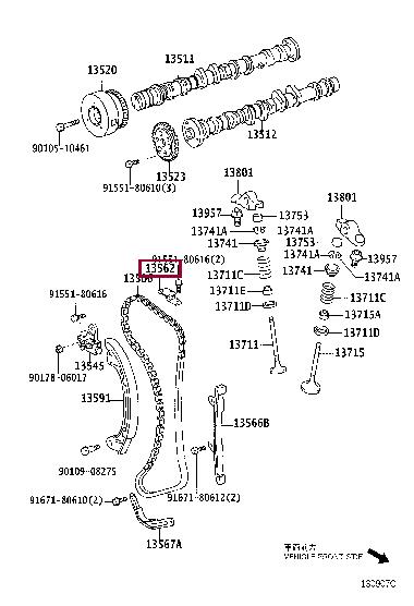 Toyota 13562-23010 Auto part 1356223010