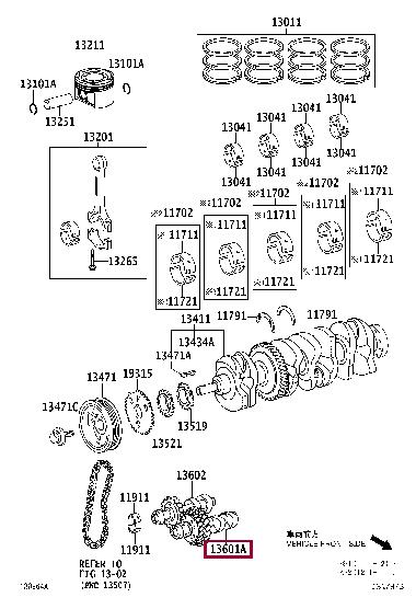 1360128021 Toyota Balancing shaft