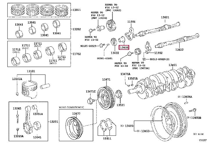 1363575010 Toyota Gasket