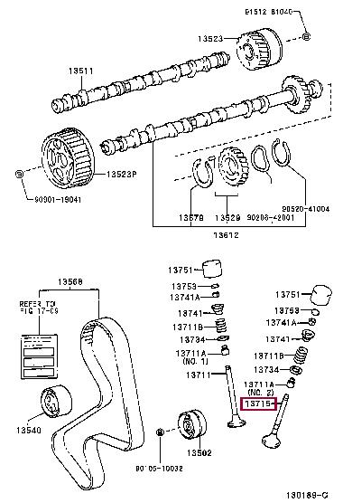 1371574130 Toyota Exhaust valve