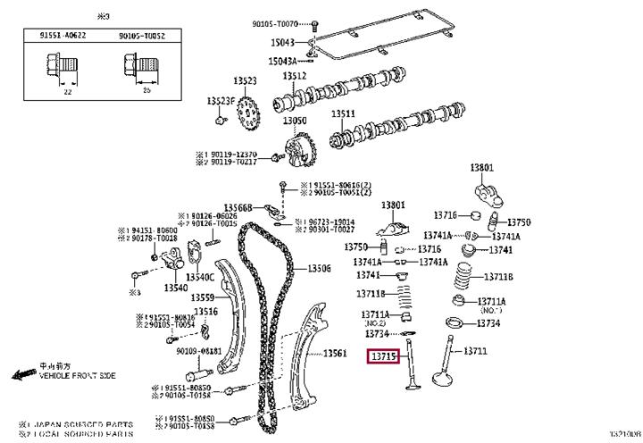 1371575090 Toyota Exhaust valve