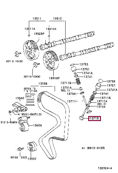 1371588460 Toyota Exhaust valve