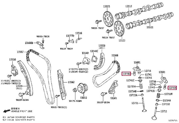 Toyota 13750-26010 Hydraulic Lifter 1375026010 1375026010 Toyota Hydraulic Lifter