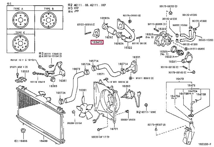 Toyota 16347-02011 DICHTUNG 1634702011 1634702011 Toyota DICHTUNG