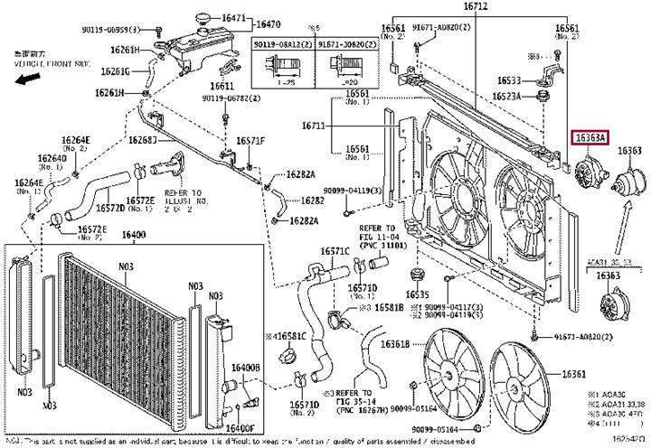 Toyota 16363-28240 Fan motor 1636328240 1636328240 Toyota Fan motor