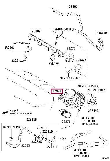 2203028040 Toyota Throttle damper