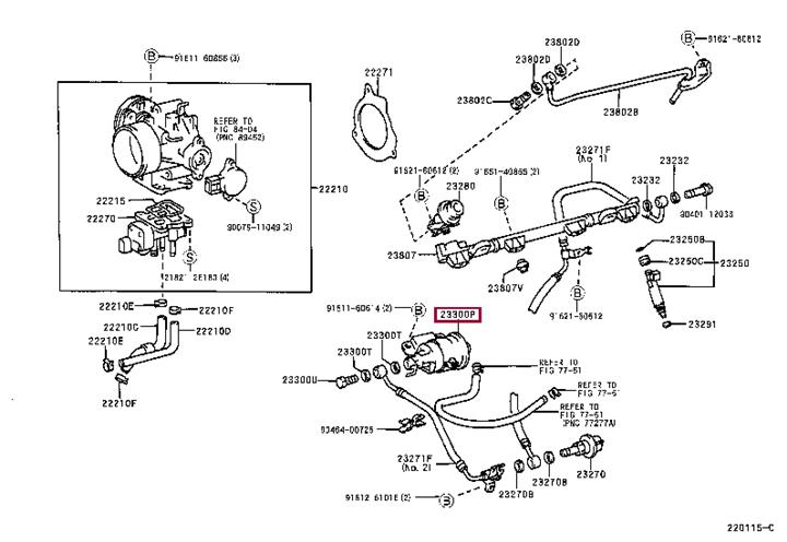 Toyota 23030-74040 Fuel filter 2303074040