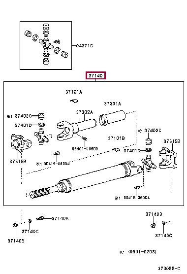 3714060500 Toyota Propeller shaft