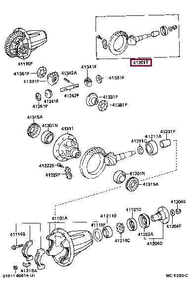 4120169805 Toyota Transfer the main assy