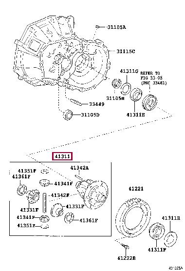 4130110061 Toyota Differential housing