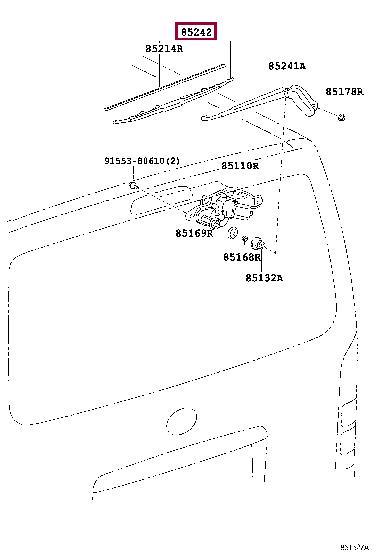 Toyota 85242-26041 Wiperblade 8524226041