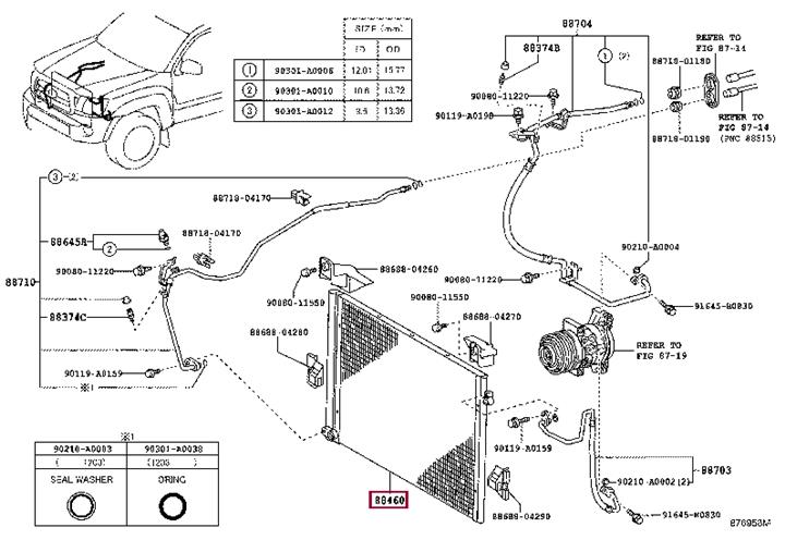 8846004210 Toyota AC Condenser