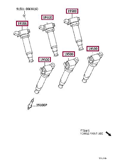 Toyota 90919-02234 Ignition coil 9091902234