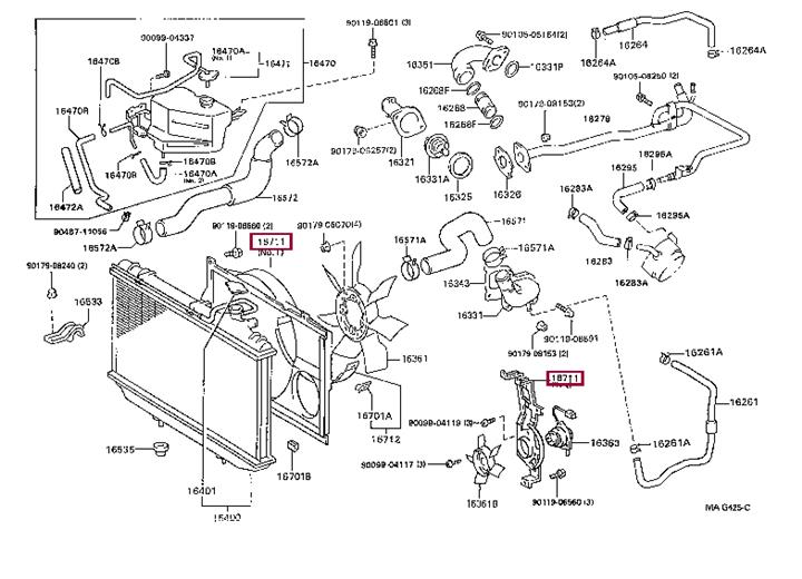 1671146070 Toyota Radiator diffuser