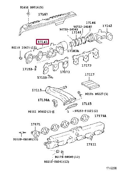 1714117011 Toyota Exhaust manifold