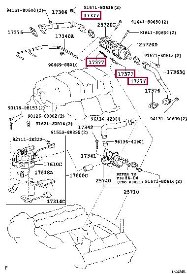 1737750010 Toyota Gasket