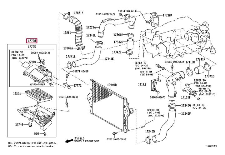 1770030270 Toyota Air cleaner filter box