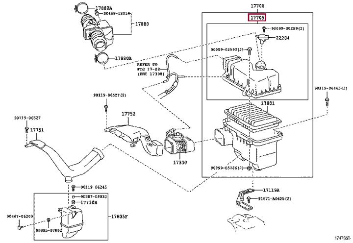 1770531211 Toyota Air cleaner filter box