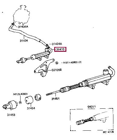 Clutch master cylinder Toyota Liteace: 3142027072 Toyota Master cylinder, clutch