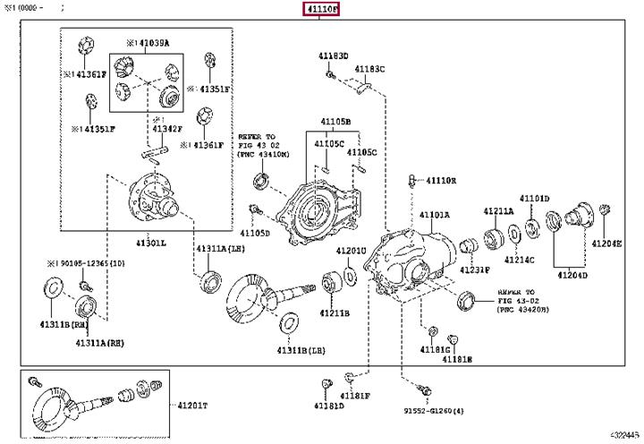 4111050310 Toyota Differential