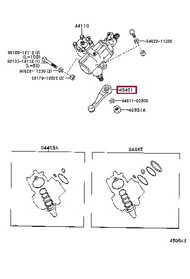 Toyota 45401-35250 Steering knuckle 4540135250 4540135250 Toyota Steering knuckle