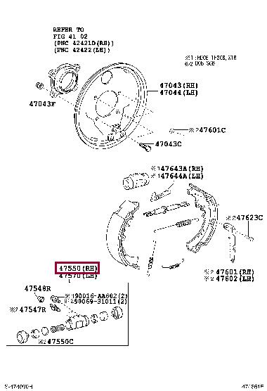 Toyota 47550-09090 Brake disc 4755009090 4755009090 Toyota Brake disc