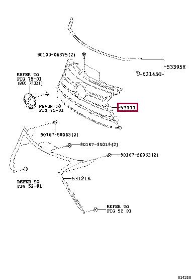 Buy Toyota 53111-78010 at a low price in United Arab Emirates!