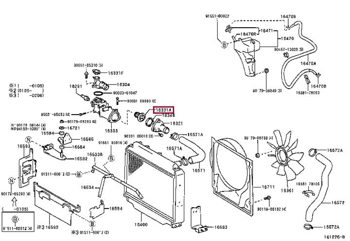 9003833017 Toyota Coolant thermostat