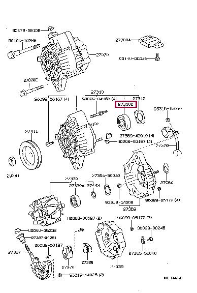 9009910165 Toyota Bearing