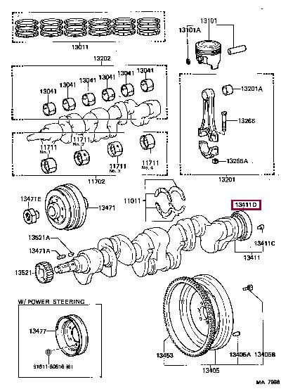 9031199005 Toyota Crankshaft oil seal