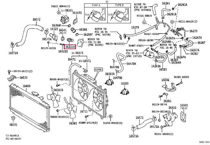 Toyota 90916-03081 Thermostat, coolant 9091603081