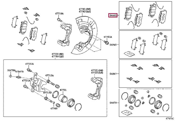 Buy Toyota 04465-07010 at a low price in United Arab Emirates!