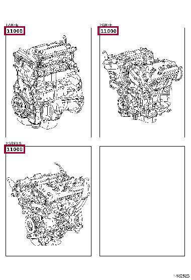 1900036341 Toyota Block assy-cylinder